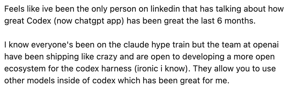 gabrielchua's tweet photo. meanwhile on LinkedIn: https://t.co/iDDpGELiNP