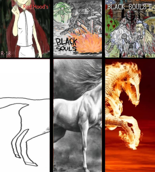 CakeyAndStuff's tweet photo. Games of the Black Souls series and how good they are https://t.co/OUNa16NC09