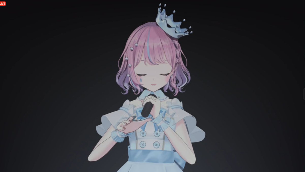 kairivw's tweet photo. 企画コーナーを挟んで、再びなみだちゃんによる歌唱。
5周年を迎えた感謝の気持ちを込めて「びまわりの約束」。

やさしく歌い上げつつも途中でぐっと歌唱に力が入っていくのがまた良いですね…しっかり感情が伝わってくる。とても素敵…
あらためて5周年おめでとうございます🎉

 #なみまりねXRLive https://t.co/HyGHlTQCWd