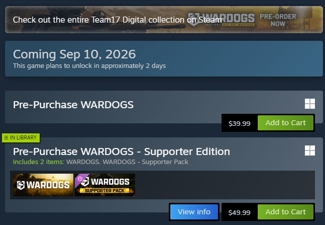 AirwingMarine's tweet photo. Have they made an announcement yet on what time Thursday the @WARDOGS servers are going live?

I can't find anything anywhere and I'm not sure If I just missed it or if it's still TBD.

I know the gents over at Bulkhead are at crunch time for the EA launch, but folks just wana make plans.