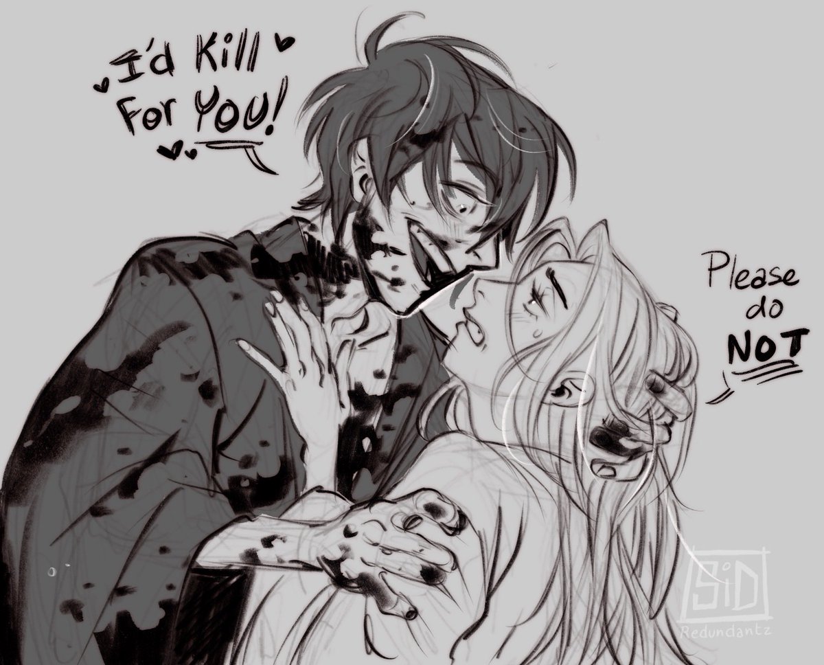 Redundantz's tweet photo. Firefly wedding anime soon~ 💅🖤 https://t.co/3u7Z21qRRm