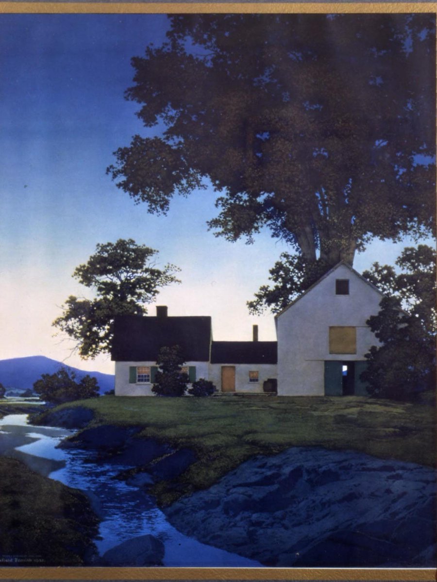 rickonthewater's tweet photo. @RubMyLampPlease @awstar11 Maxfield Parrish...I like his NH stuff https://t.co/FmhkQdj4lj