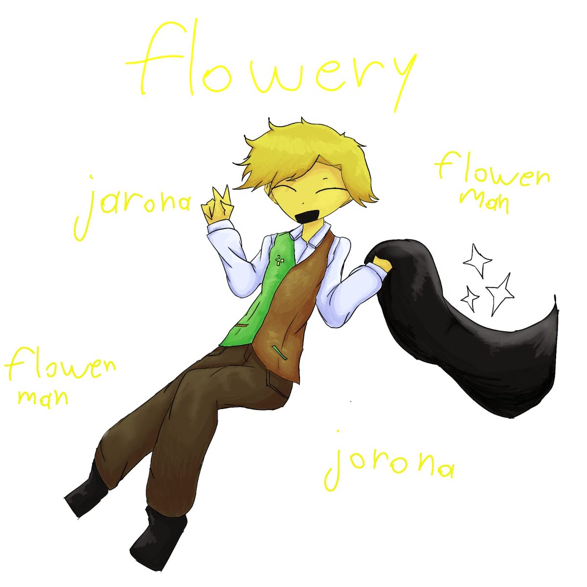 sansymrypeace's tweet photo. Dibujo de jarona digo flowery 
#deltarune #deltarunechapter5 #deltarunefanart https://t.co/sYu02QHte9