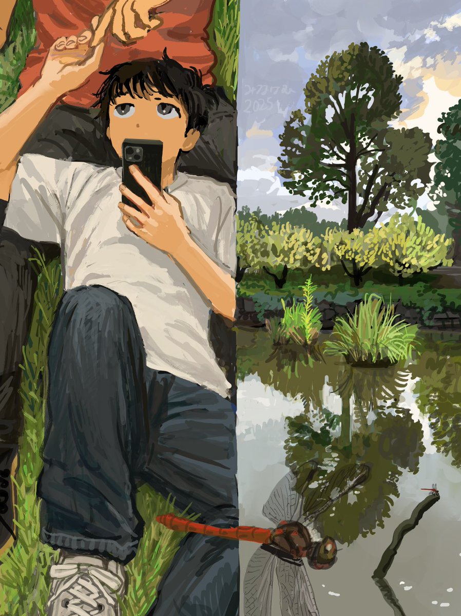 manuhamu's tweet photo. 9月の絵 https://t.co/9QMESowHoB