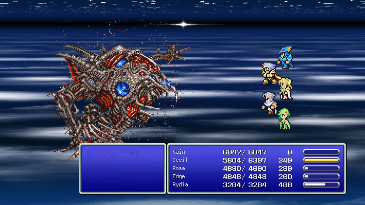 cosmiczar's tweet photo. e como prometido, virou o mês e com mais 3 dias de gameplay teje concluído FF IV https://t.co/ZUj6jVFkrS