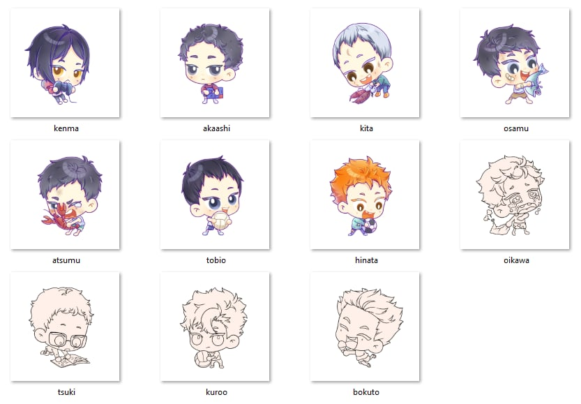 Rion_Tann's tweet photo. ready for new gacha set
#haikyuu #goods #hinata #kageyama #kuroo #tsuki #atsumu #osamu #kenma #tsukishima #oikawa https://t.co/zei2xm53UQ