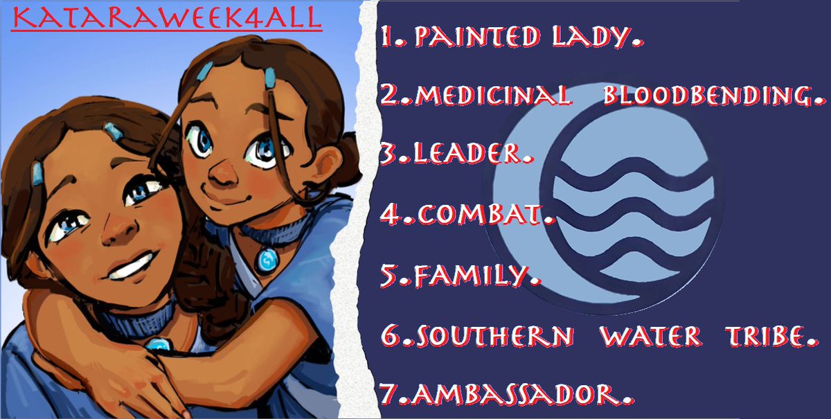 KataraWeek4All's tweet photo. #KataraWeek4ALL prompts are finally here, baby!!!!!

The dates are October 5 - October 11. We'll still receive content created for #KataraWeek *before* the reveal of those prompts, if anyone needs or wants a safe space to Like + RT their #Katara content✨

OCTOBER 1 IS #KATARADAY https://t.co/qAWp5tZJUD