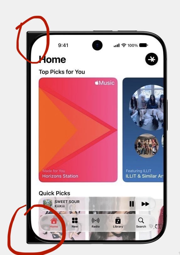 fer_fresan's tweet photo. @RjeyTech I know for A FACT Apple’s not dong this. The shape of the phone is the shape of the screen ALWAYS https://t.co/yvaJFiaO8M