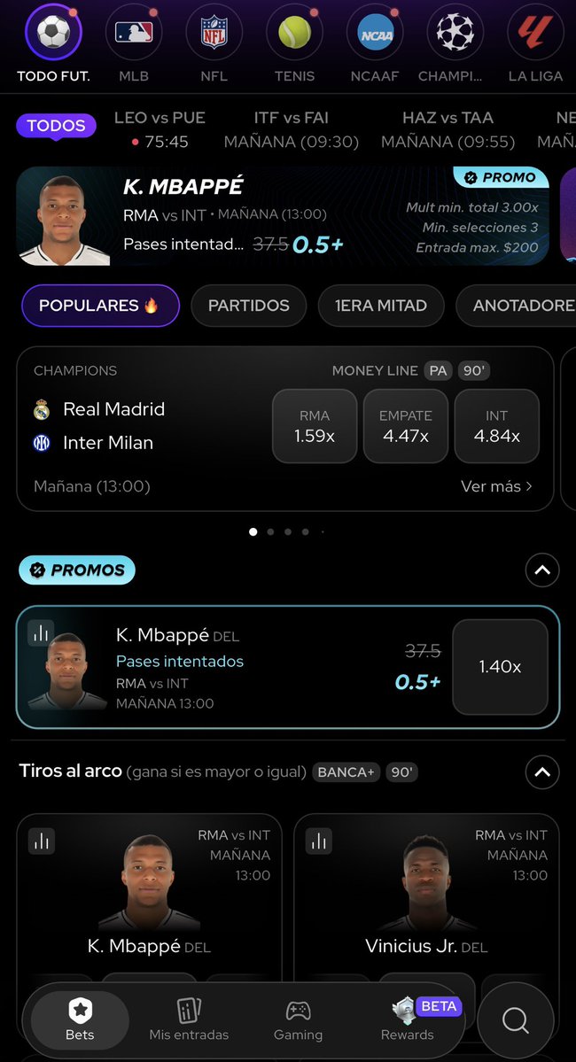 BernardoPicks's tweet photo. Tenemos dinámica de #Champions con @Draftea_Mexico y 10 ganadores de  FREE BETS 🎁⚽️

Para participar tienes que hacer lo siguiente:

-Dar Like ❤️ y RT 🔄
-Comentar con un ticket de Draftea usando la promo de Mbappé (entrada mínima de $50 pesos mxn para participar)
-Seguirme en X (Twitter)
-Usar el #BernardoPicks

Éxito a todos 🍀 

Código @Draftea_Mexico: UNTURBO para que te regalen 4 APUESTAS GRATIS 📲