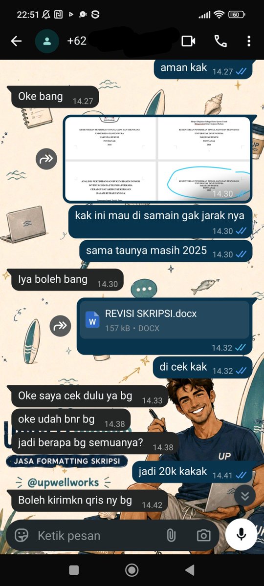 1st_halton's tweet photo. Testimoni 1 | Joki Formating Skripsi https://t.co/vveKJTKrSL