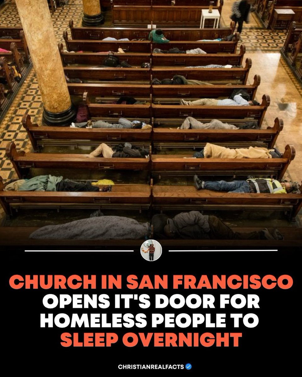 KDMSTV's tweet photo. SAN FRANCISCO CHURCH OPENS ITS DOORS TO THE HOMELESS, PUTTING THE LOVE OF JESUS CHRIST INTO ACTION. ✝️❤️ https://t.co/vGmKqwijrt