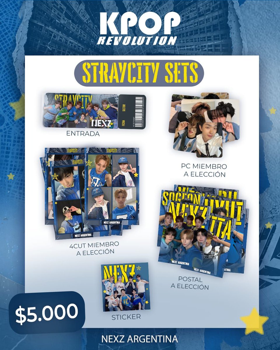 nexzargentina's tweet photo. 📢 ¡SET ESPECIAL STRAYCITY! 🇦🇷
NEX2Y, ya podés reservar tu set exclusivo para retirar en el evento o en el festival!!💙💙
En éste hilo te contamos🧵👇
#NEXZArgentina #StraycityArg https://t.co/UbPUvCHgUs