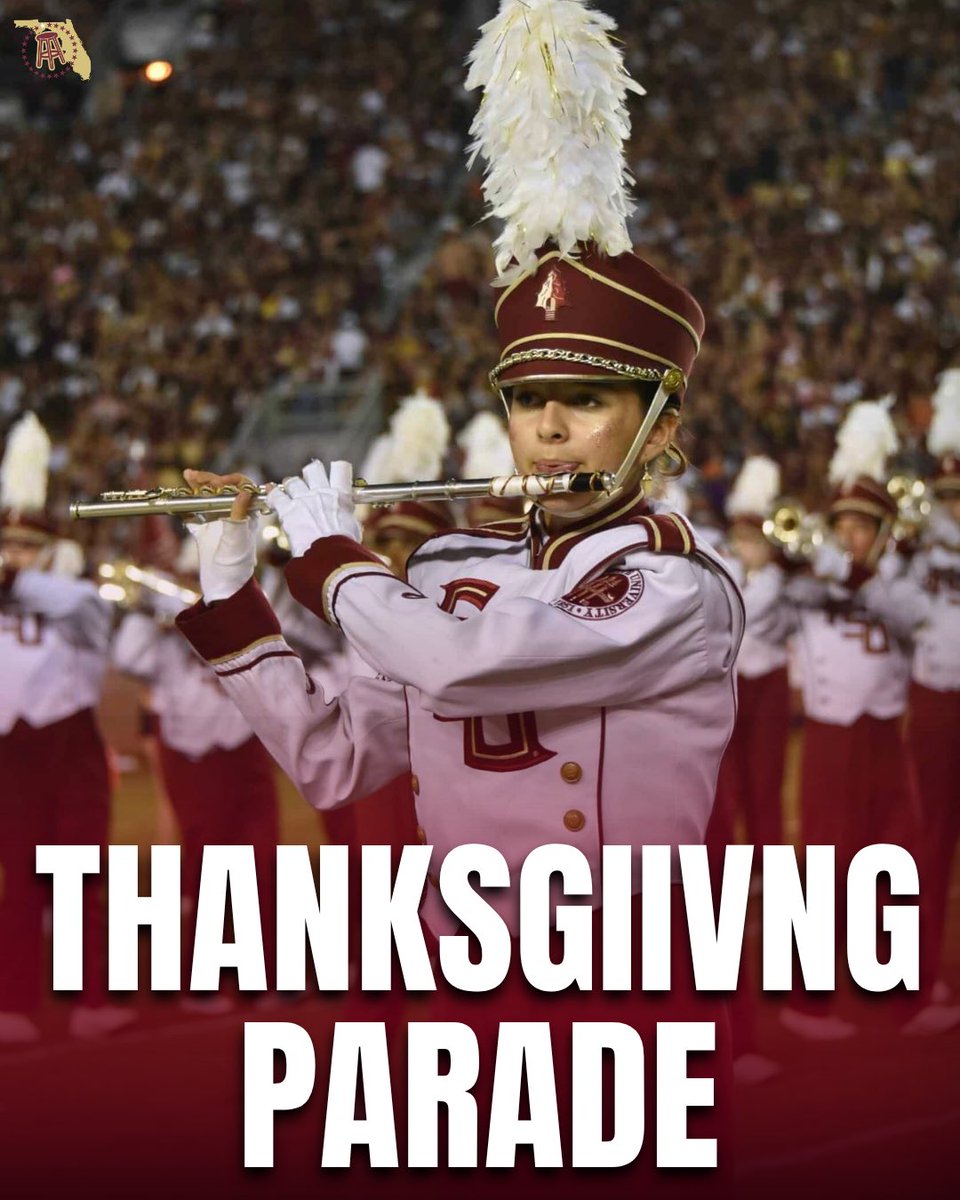 FSU_Barstool's tweet photo. The FSU Marching Chiefs will become the first marching band from Florida to march in the Macy’s Thanksgiving Day Parade https://t.co/YDPQGlxvkx