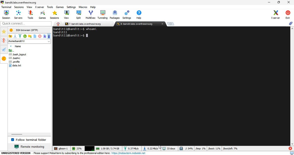 GoalFlashFC's tweet photo. Question for the DevOps crowd: after OverTheWire Bandit, keep grinding levels or switch to something like SadServers for real troubleshooting? Cleared level 10 last night, wondering if fundamentals are solid enough to make the jump.

#100DaysOfCode https://t.co/2LrTu57fvg