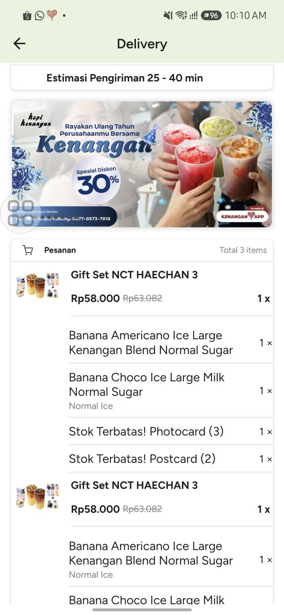 reng_ci's tweet photo. walaupun agak susah yaaa masuk aplikasi nyaa, akhirnya dapet juga set pc haechan kopi kenangann 😭😭😭 https://t.co/asKR4QJEEu