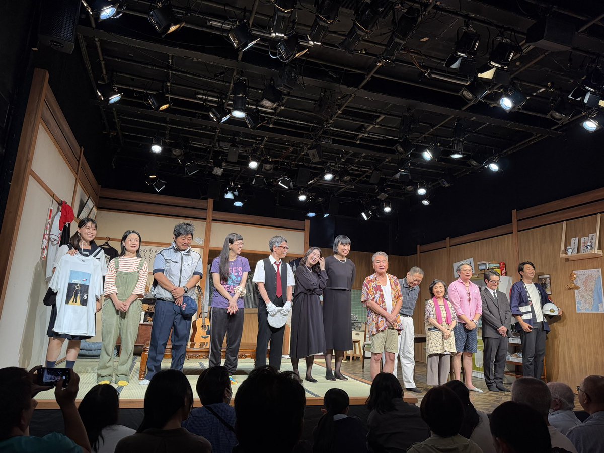 kamicigerrardon's tweet photo. 昨日南海キャンディーズしずちゃんさんがご出演されてる「野球、油津、さだ、親父」を観劇してきました！！

僕の地元宮崎が舞台のお芝居。

笑いどころ満載で110分あっという間！
おんもしろかったです！！
そして皆さん宮崎弁が上手すぎる…！

13日までやってるそうです！ぜひ！

#劇団道楽先生 https://t.co/Y6XO3VhJYx