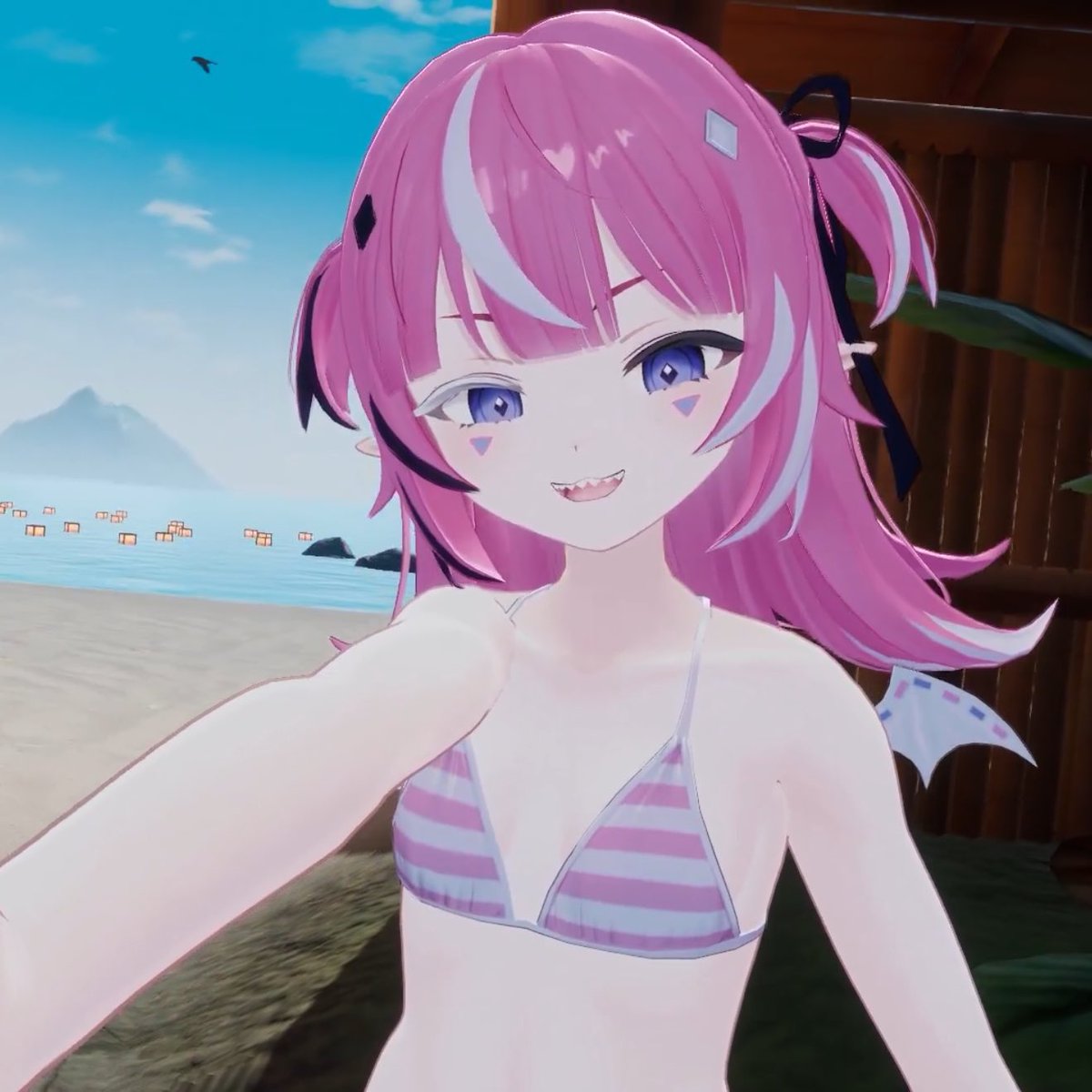Sp0derB0nd's tweet photo. Wait, 650 followers now?? I feel like I haven't even been posting much lately 😭 (I'm sorry!)

Thank you all so much! I appreciate all of you! Now here is a cute picture of Mimi in her swimsuit 💖 https://t.co/pkgkb1wjpV
