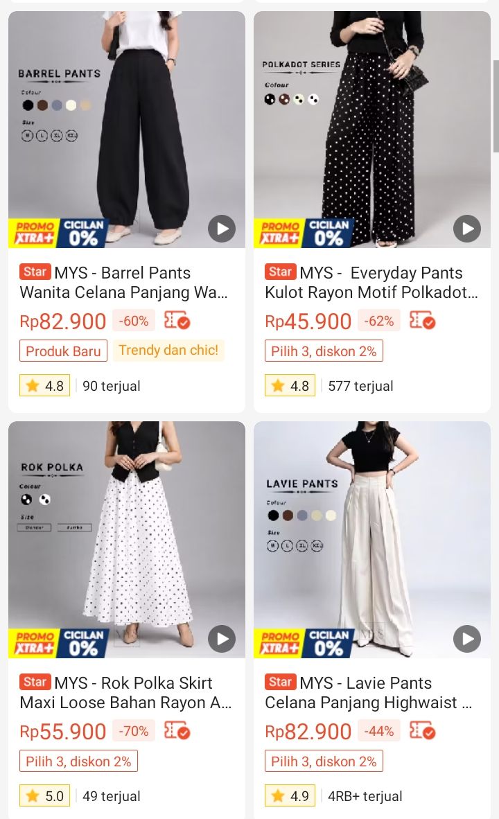 belanjamurahhmt's tweet photo. wopp cantikk nyaaa😍 bingung mau beli rok nya atau celananya 😣😣 https://t.co/oRQXbmNaMp