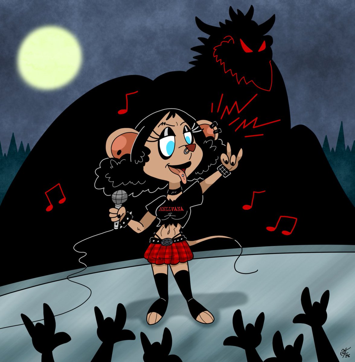 ScooterDoodles's tweet photo. What if Jan embraced the dark part of her music deal with B.L. Zebub? πΊππππΆπ€π€π #SpookySeason2026 #SexySpookySeason #JanMouse #TheDevilAndDanielMouse #Nelvana #mousegirl #gothvibes #halloweencartoons #cartooncrush #fanart https://t.co/3nIWEHdkTq