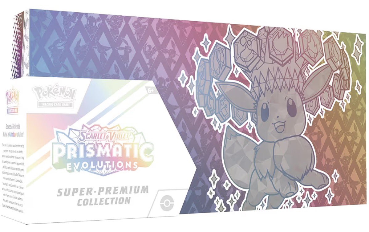 PokemonDealsX's tweet photo. Prismatic Evolutions Super Premium Collection and more Pokemon TCG is available at Amazon

Prismatic SPC: https://t.co/nhgn6VkX7y

Destined Rivals ETB: https://t.co/0lGcBqoynd

First Partner Illustration Collection series 3: https://t.co/3e0bF2QM3t

Pitch Black Booster Display Box: https://t.co/8O8jvLbPLo

#Pokemon #PokemonTCG #ad
