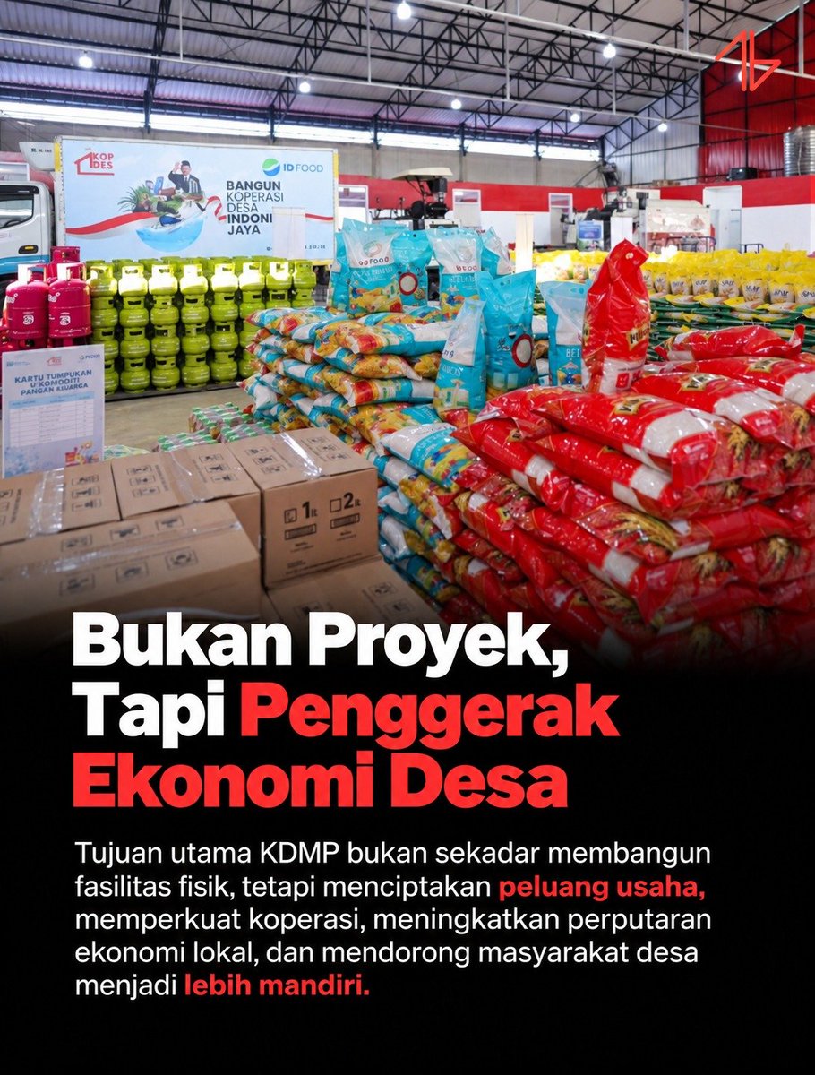 PhysEdMarlin's tweet photo. KDMP hadir bukan cuma soal bangunan, tapi tentang bagaimana desa punya peluang baru untuk berkembang. Yang penting, manfaatnya bisa dirasakan dan dikelola bersama oleh masyarakat.
#WujudkanDesaMandiri https://t.co/1xfsoG2UZc