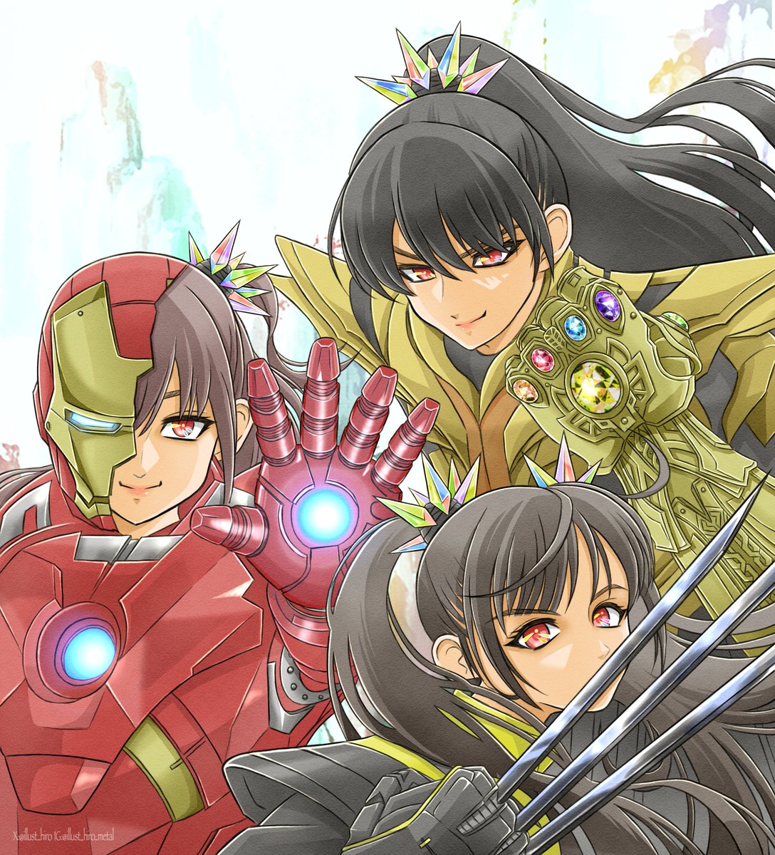 illust_hiro's tweet photo. BABYMETAL x MARVEL UNIVERSE https://t.co/zJaTrEzccW
