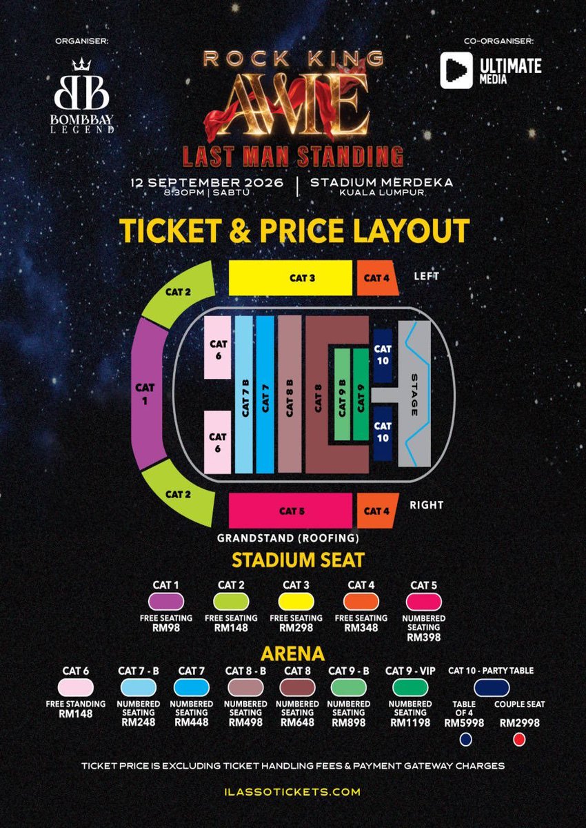 Nfiniteluke's tweet photo. WANT TO SELL TIKET AWIE ROCK KING AWIE LAST MAN STANDING
 🎸 🧑🏻‍🎤 🔥 🔥🔥

DATE: 12/9 8.30pm

 🎟x2 CAT 3- Party table 

Please dm je i
#awie https://t.co/M7W9InCzys