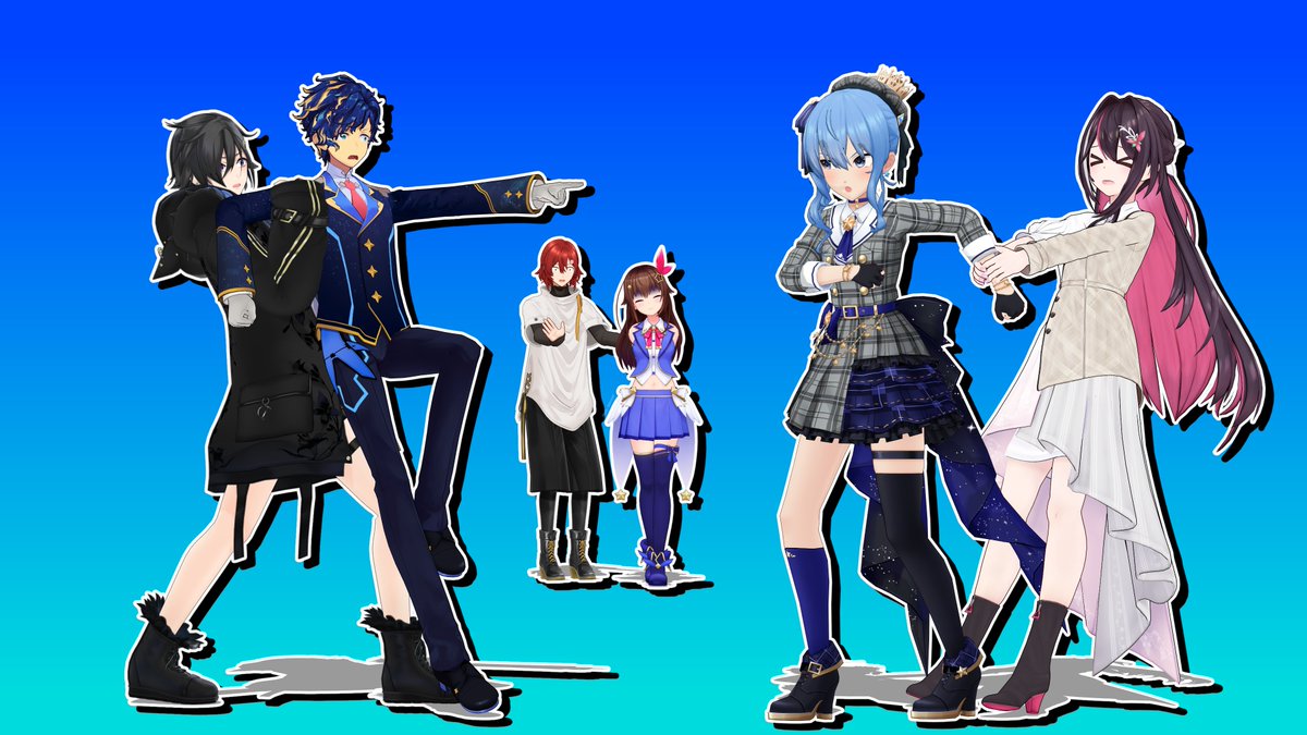 Rob_Callistis's tweet photo. Did a lil' something while it's trending~

#MMDホロスターズ #MMDホロライブ #そらArt #AZKiART #ほしまちぎゃらりー #みやびじゅつ #イヅル描いたぞ #アステル絵ダ https://t.co/FNxLYmj6j7