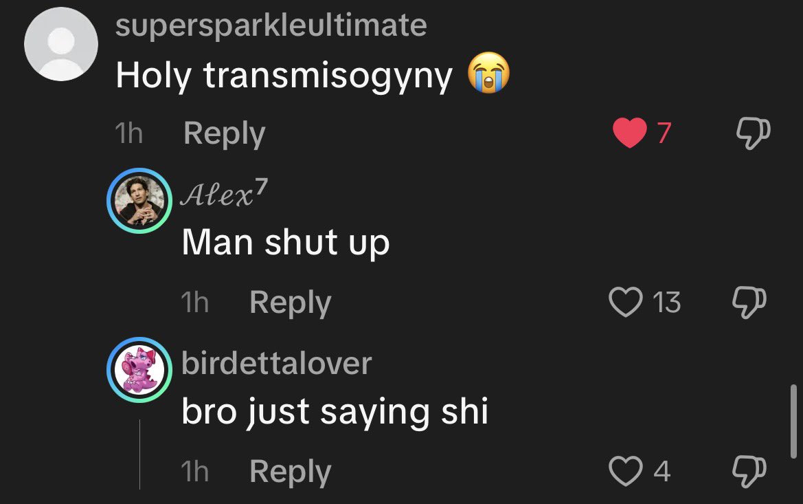 wobbledawg's tweet photo. average TME response https://t.co/5dTSwjFlmu