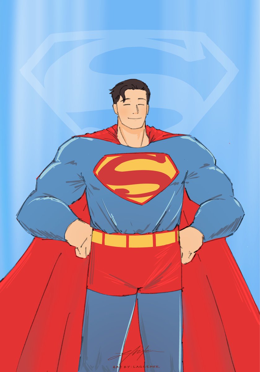 laggehee's tweet photo. the real power is kindness ❤️ #superman #dccomics #fanart #procreate https://t.co/c2zDjGX5cm