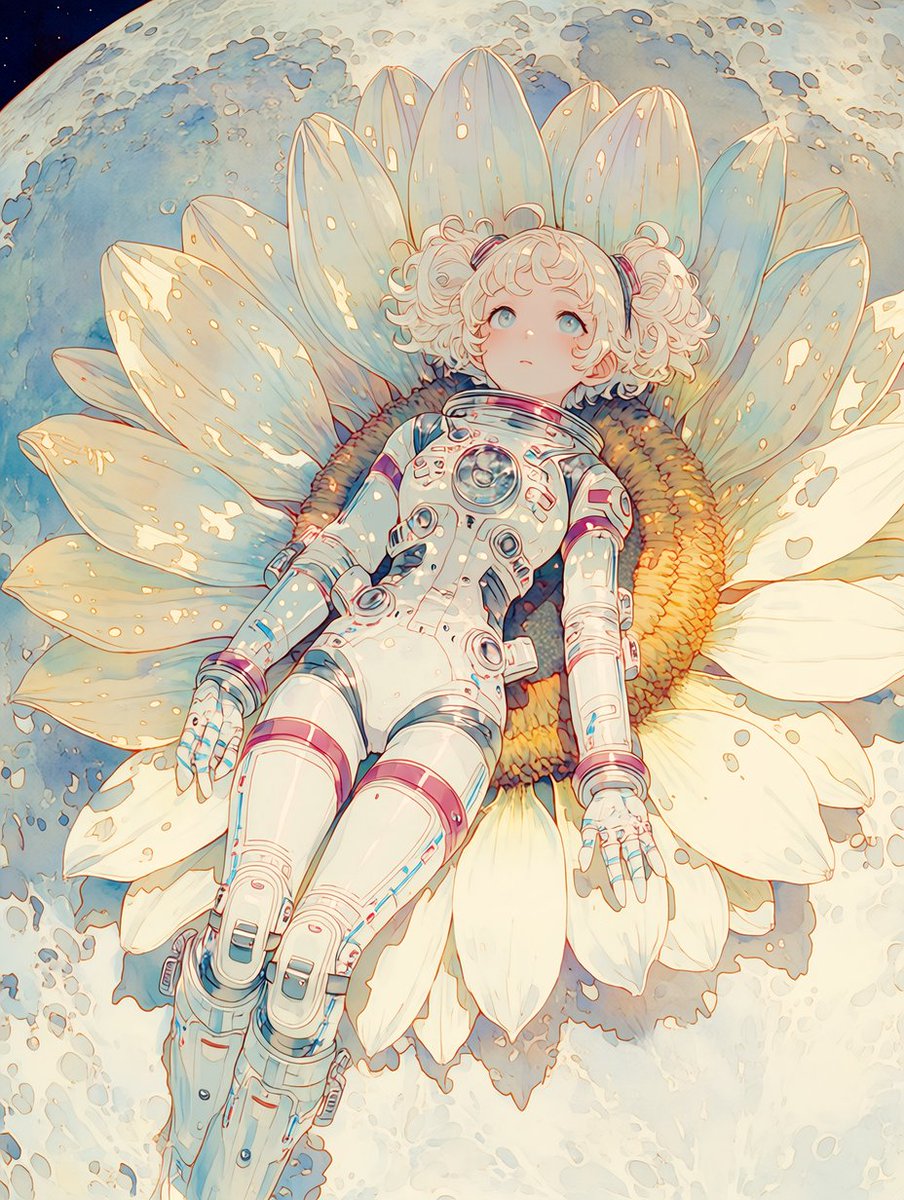 black_magnet's tweet photo. 月のヒマワリ
#AIart #AIイラスト #AI画像 #画像生成 #midjourney  #nijijourney https://t.co/0Zm64jDLre
