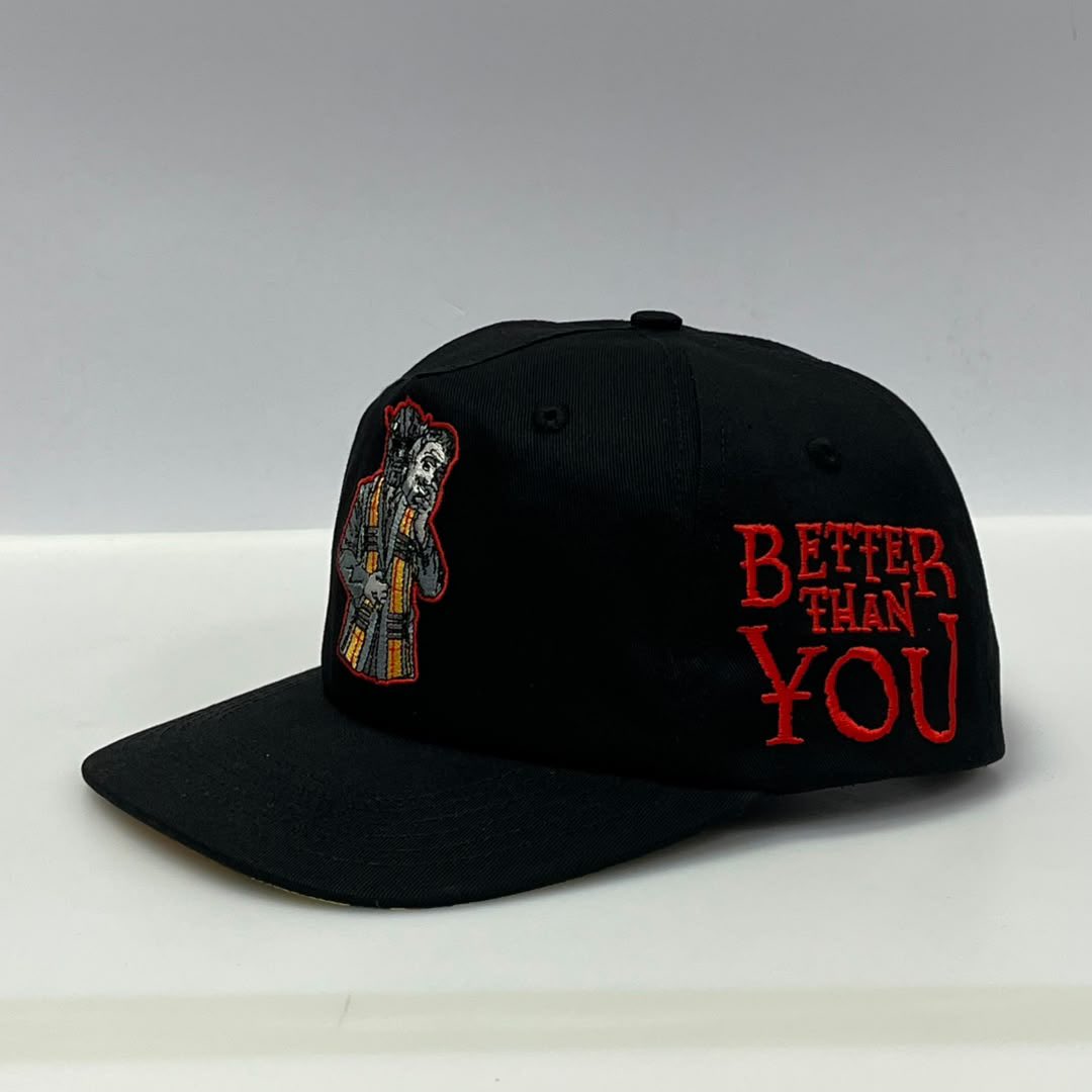 Theshirtfarm's tweet photo. First look at an upcoming MJF hat / design by yours truly.
Excited to be dropping our first set of @AEW licensed headwear // Drops September 25th. Limited to 100.
#aew #aewallout #aewdynamite #prowrestling @The_MJF https://t.co/I7fonUROyp