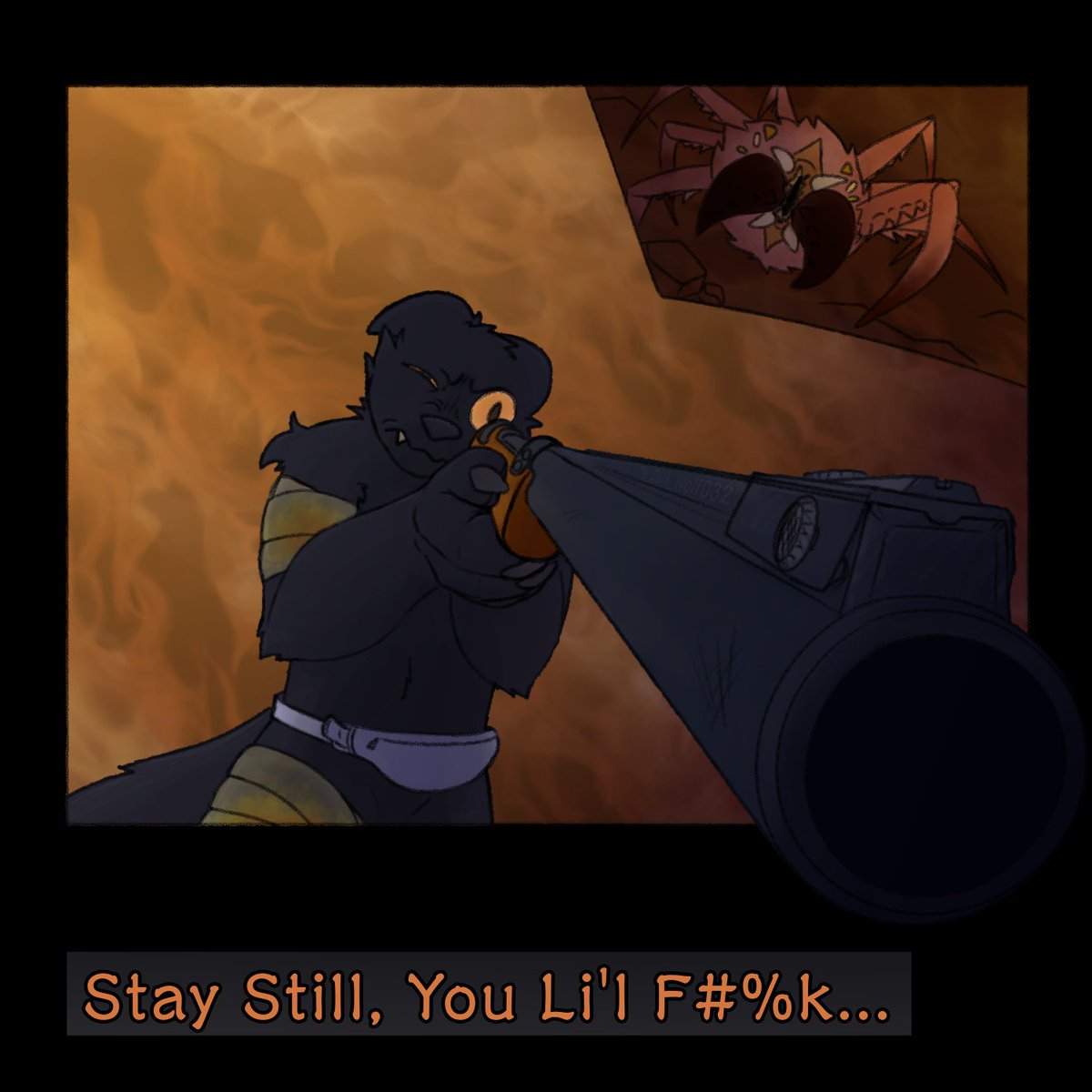 TheDarkWolf032's tweet photo. I hate those Sand stalkers... 

saw a meme and gave me the idea ^^
#CasualtiesUnknown #Furry https://t.co/g9RfCVka6L