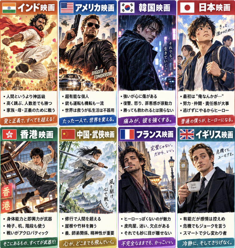 AyaRowe's tweet photo. ヒーローの特徴って、けっこうお国柄が出るよな…。インド映画の「高く飛ぶ」には激しく同意。3メートルくらいありそうな壁を普通に飛び越える。 https://t.co/GXfkJZLge7