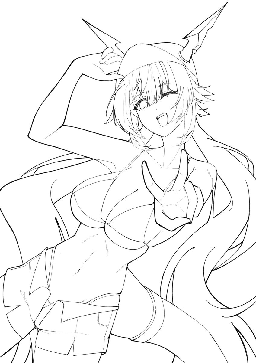 Eii_Jiii's tweet photo. Modifying and adding some details, especially to the twintails, which previously looked too stiff. 

Chen Qianyu - Endfield

Before                        After https://t.co/AS7yEcjgee