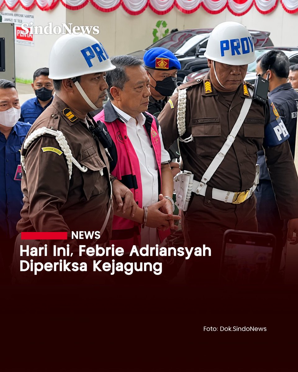 SINDOnews's tweet photo. Penyidik Tim 9 Kejaksaan Agung (Kejagung) kembali mekakukan pemeriksaan terhadap eks Jampidsus Febrie Adriansyah dalam kasus dugaan korupsi dan TPPU pada hari ini, Selasa (8/9/2026).
Baca Selengkapnya di
https://t.co/mw1D4ZIP6U
#FebrieAdriansyah #Kejagung #Tim9 #TPPU #Asabri #Jiwasraya #Korupsi #KPK #KejaksaanAgung #KasusKorupsi #Praperadilan #SindoNewsTV #SindoNews