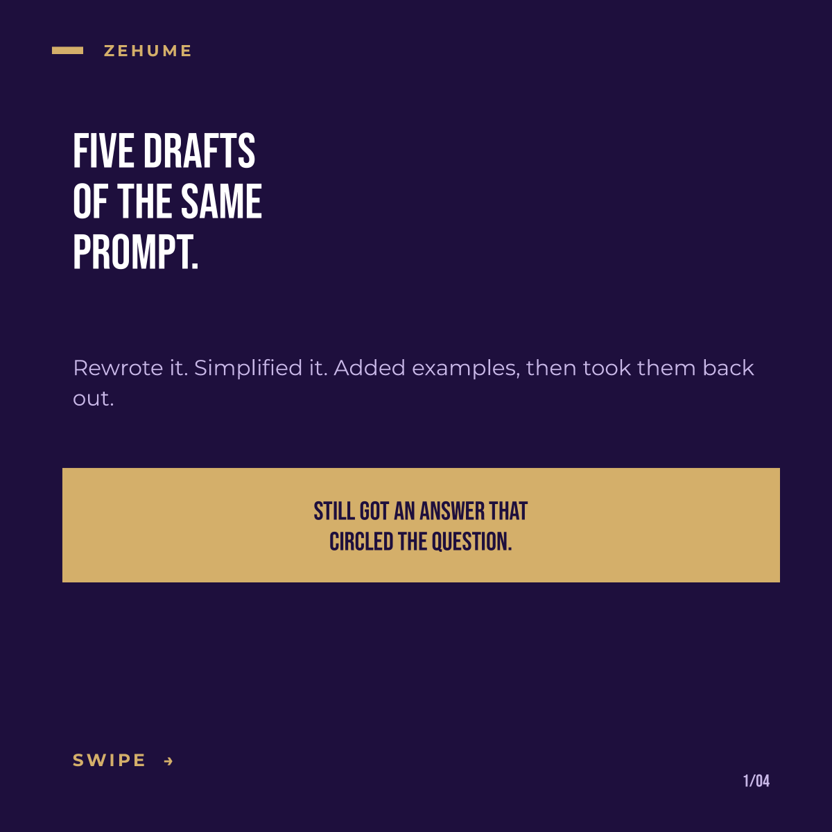EsteemWay's tweet photo. Five drafts of the same prompt. Rewrote it, simplified it, still got an answer that circled the question.

Started to wonder if the problem was me.

It wasn't the question. It was the model answering it.

Now it picks the right one before I waste 20 minutes finding out. https://t.co/ahoYOuNpWB