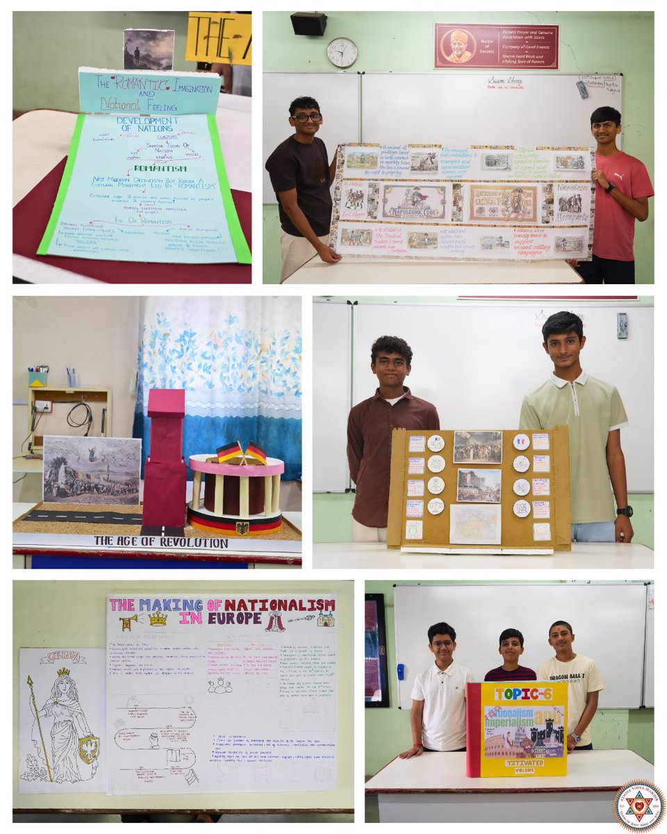AVMupdates's tweet photo. 🇪🇺 When History Meets Creativity

Our Class 10 students brought “The Rise of Nationalism in Europe” to life through an exciting Poster Making & Model Making Activity in Social Science!

From the French Revolution to the Unification of Germany and Italy, students transformed historical ideas into creative visual stories, making learning interactive, meaningful and memorable. 🇫🇷🇩🇪🇮🇹

✨ Learning is not just about remembering the past—it’s about bringing it to life!

#Class10 #SocialScience #ExperientialLearning #NationalismInEurope