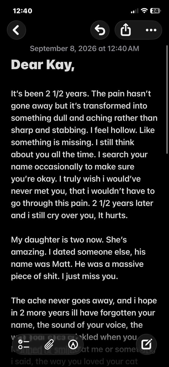 lildoll03's tweet photo. a letter to my ex 2 1/2 years later. https://t.co/YuHBuuYf8u