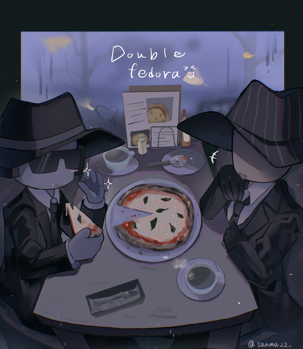 sanma22_'s tweet photo. 再掲 #doublefedora https://t.co/qaRv4g9ign