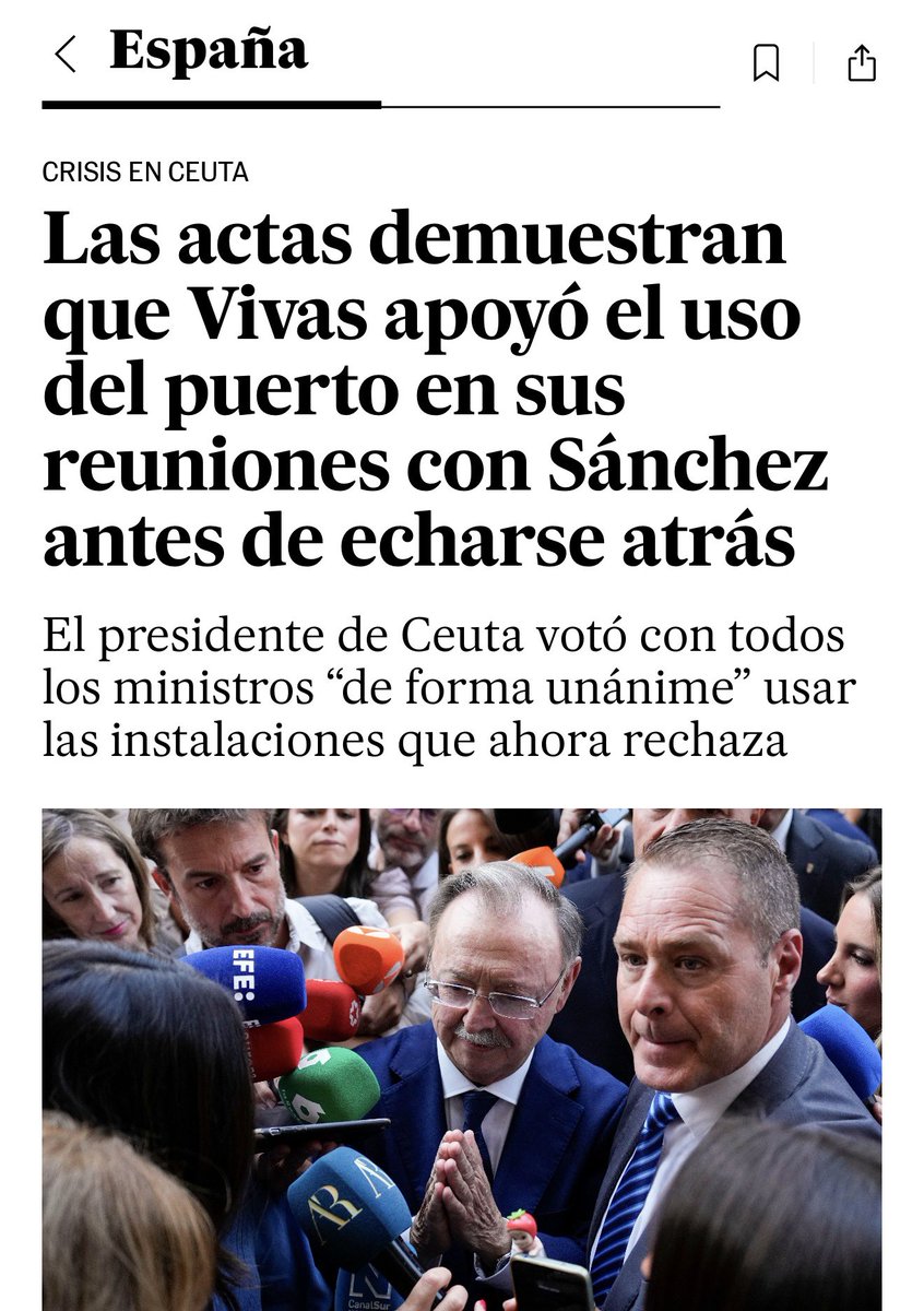 crispmarcote's tweet photo. OJO ‼️ 

Las actas demuestran que Vivas apoyó el uso del puerto en sus reuniones con el presidente del Gobierno antes de echarse atrás. 

Está claro que Feijóo dio la orden de bloquear cualquier acuerdo. Solo busca el estallido social y la bronca. 

https://t.co/vda1oW747c https://t.co/8L0xqoNYzM