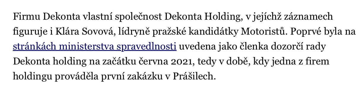 JachymVrecion's tweet photo. Chápu správně, že dekontaminaci bývalého vojenského prostoru u Prášil dostala na starost firma Dekonta, kterou vlastní Dekonta Holding, a v jeho dozorčí radě seděla až do června letošního roku lídryně Motoristů a kandidátka na pražskou primátorku Klára Sovová ⁉️

A mezitím sledujeme, jak včera šaškoval Turek s yperitem a dnes pro změnu ministr Červený s AI obrázkama na tiskovce. 

Žijeme v simulaci, všechno je dovolené. 🤡