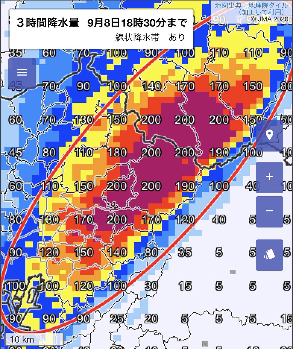 arakencloud's tweet photo. 愛知県・岐阜県の庄内川を対象にレベル5氾濫特別警報発表。本当に本当に危険な状況です。建物の2階以上に移動するなど、少しでも命が助かる可能性が高い行動を今すぐ取ってください。最大級の警戒を！！ https://t.co/2JNshBQlZw