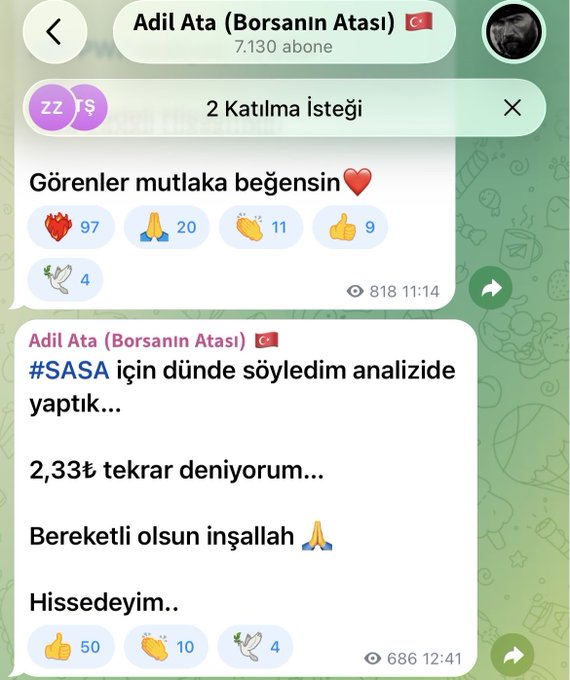 Rex98720665's tweet photo. #SASA TAVAN!!!!
BEN SİZE NE DEDİYSEM O!!!
BENİMLE OLANLAR, KANALIMDA OLANLAR KAZANMAYA DEVAM EDECEK https://t.co/58DjlcAsdb