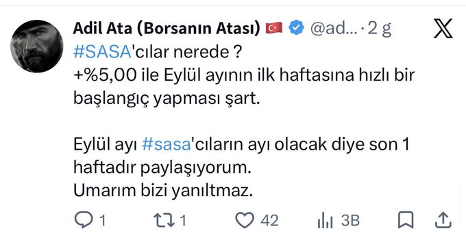 Rex98720665's tweet photo. #SASA biz etkileşim için vermedik…
Emeğe bakın ❤️
Şimdi ZİRVE fiyatı yazıyorum.
#sasa yatırımcısı ses versin toplan!!! https://t.co/BKEszjLG0k