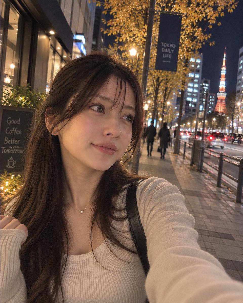 kuronrkoai's tweet photo. 火曜日、おつかれさま🌙

最近、夜暗くなるの早くなったよね。
仕事終わって外に出たら、もうすっかり夜でびっくりした🥹

夏はまだ明るかったのになぁ。
季節が変わっていくのを、帰り道で感じる。笑

今日���何か温かいもの食べて帰ろうかな🍲

みんなは夏と秋、どっちの季節が好き？☺️

#仕事終わり #火曜日 #帰り道 #AI美女