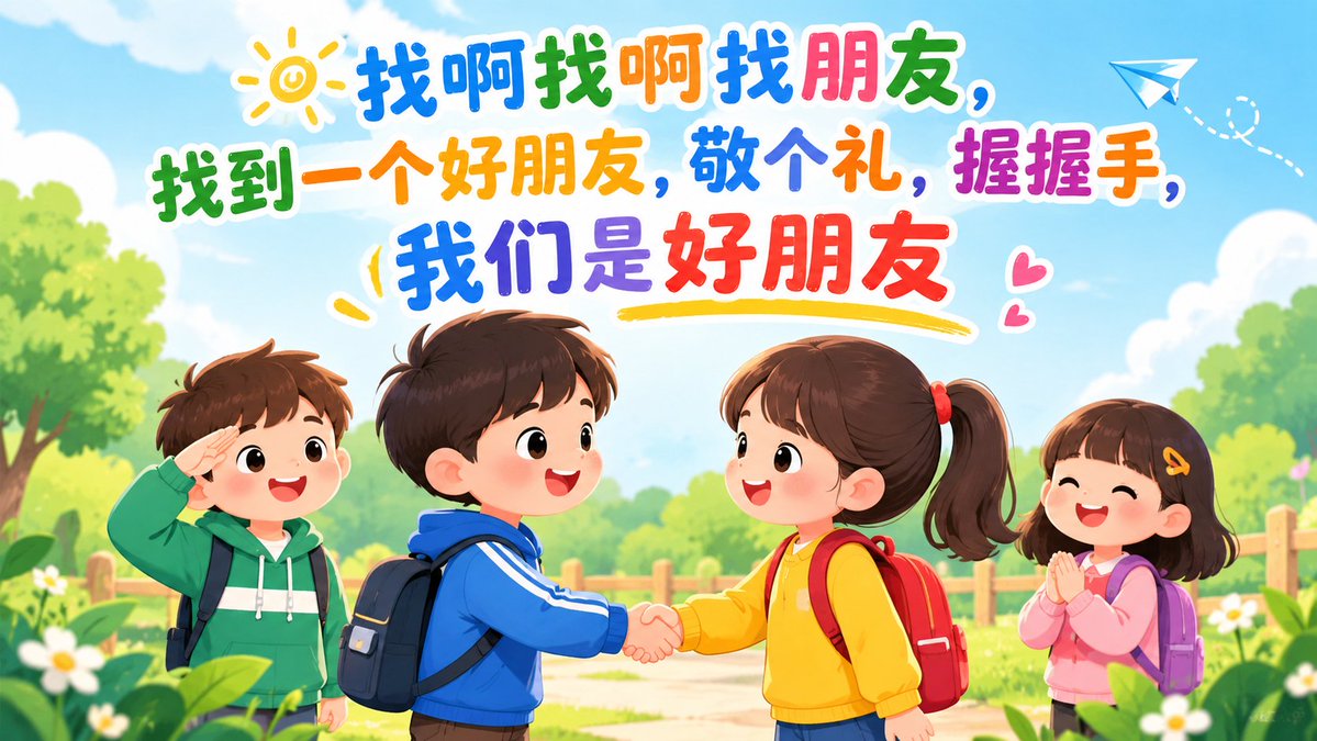 665162's tweet photo. 找啊找啊找朋友，找到一个好朋友，敬个礼，握握手，我们是好朋友 https://t.co/2gUCpF0rsQ