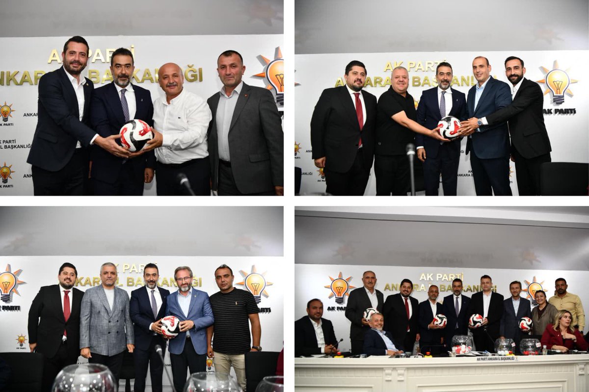 AKPartiAnk_Spb's tweet photo. İl Başkanımız Sn. @hakanhanozcan’ın katılımlarıyla, İl Sosyal Politikalar Başkanlığımız olarak düzenlediğimiz 2. Geleneksel Futbol Şampiyonamızın kura çekimini, İlçe Başkanlarımızın kıymetli katılımlarıyla gerçekleştirdik. ⚽️

Sahada rekabet, gönüllerde kardeşlik… https://t.co/FwONJjHt6P