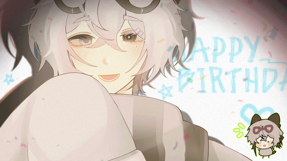 Allupulkado's tweet photo. Happy birthday to you! @Kozkavv ૮₍ ˃ ⤙ ˂ ₎ა 
#art #birthday https://t.co/gVUcDO6Bep