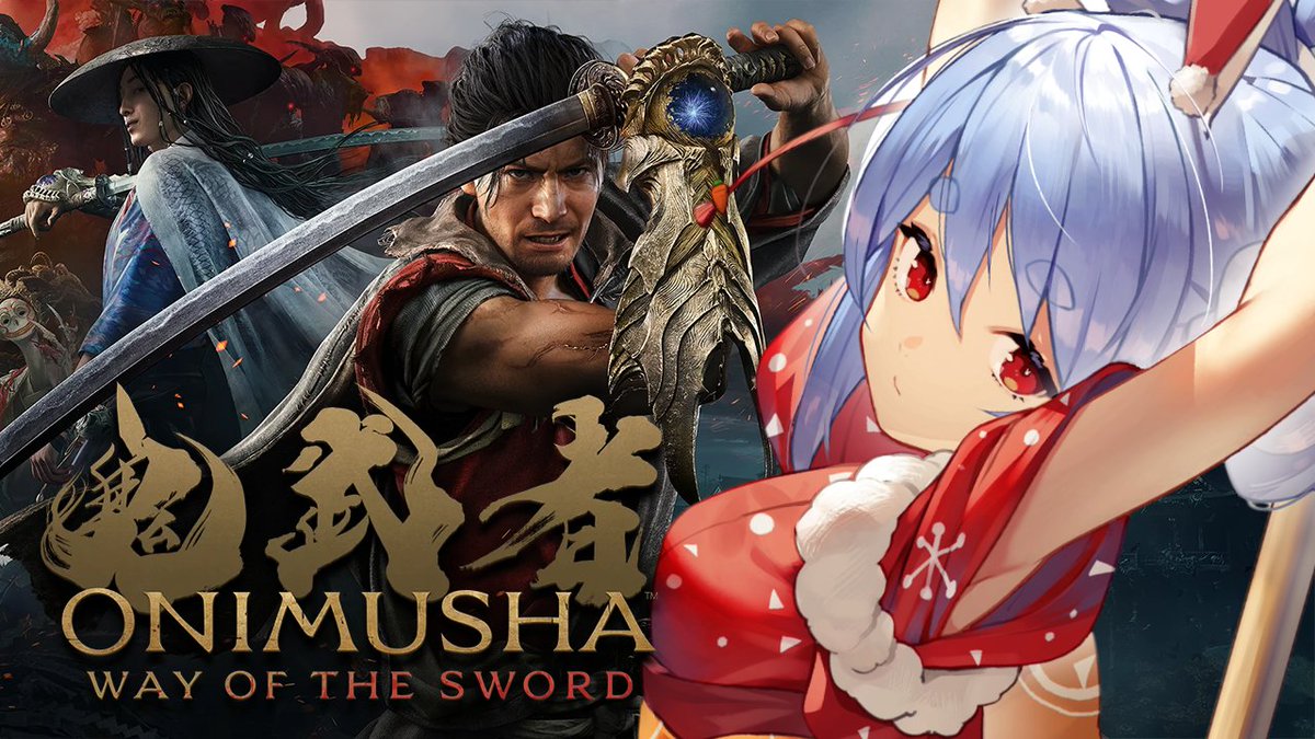usadapekora's tweet photo. このあと21時からは🌟

👹 鬼武者 Way of the Sword 👹

シリーズ初見！
人生初の鬼武者やってみるぺこ✨✨

▽待機所▽
https://t.co/OE5DWQfLNI https://t.co/ytnd4M7BuY
